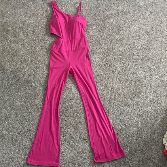 JoyLab Pants - JoyLab Women's Pink Cut Out Jumpsuit